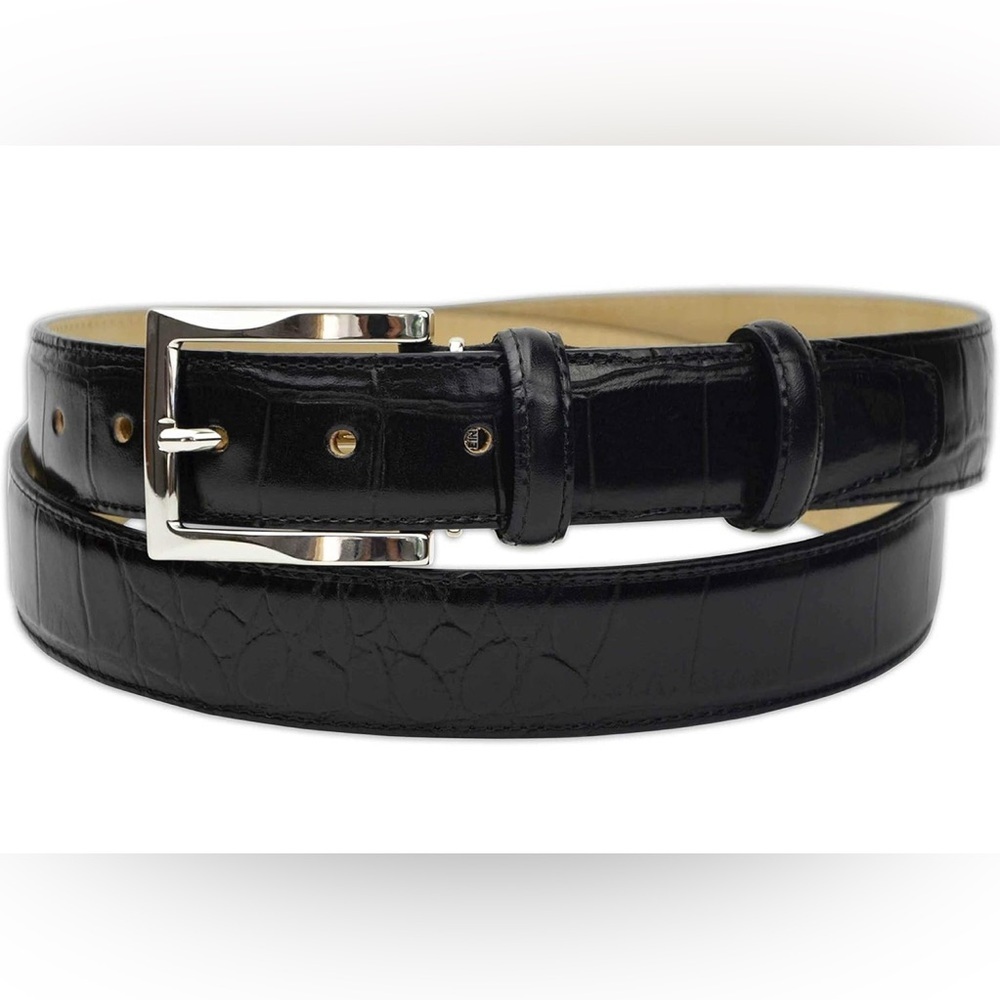 New Pasquale Cutarelli Italy Made Italian Brown Men's Leather Belt 38